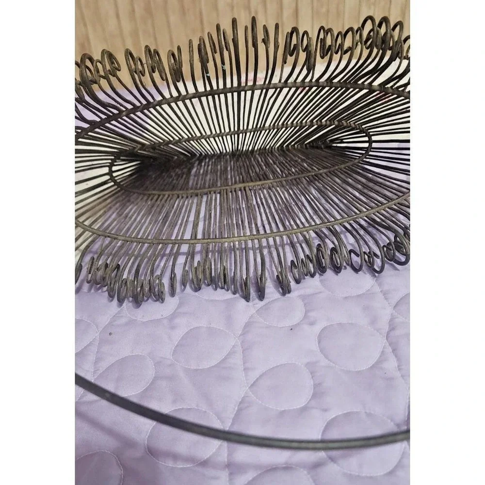wrought iron wire pocket hanging basket, plants, decor,  garden display, industr